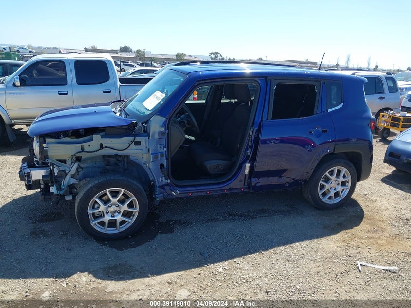 VIN ZACNJBBB6KPK63505 2019 JEEP RENEGADE LATITUDE 4X4
