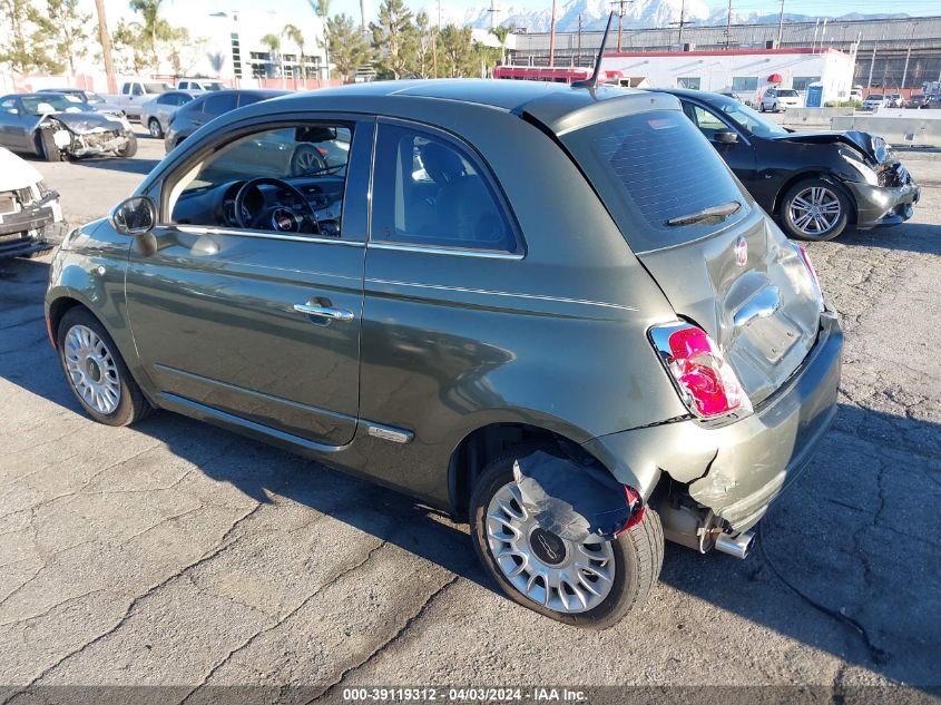 2012 Fiat 500 Lounge VIN: 3C3CFFCR0CT117808 Lot: 39119312