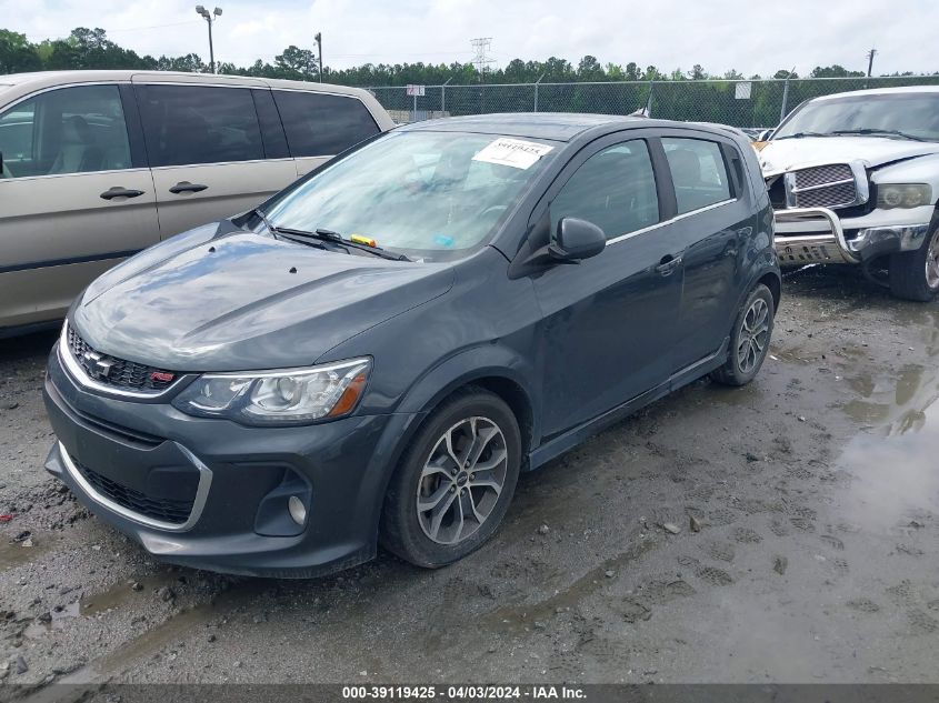 2018 Chevrolet Sonic Lt Auto VIN: 1G1JD6SH0J4106837 Lot: 39119425