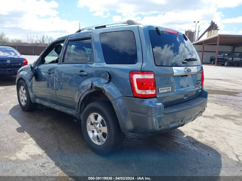 2011 Ford Escape Limited VIN: 1FMCU9EGXBKC29784 Lot: 39119936