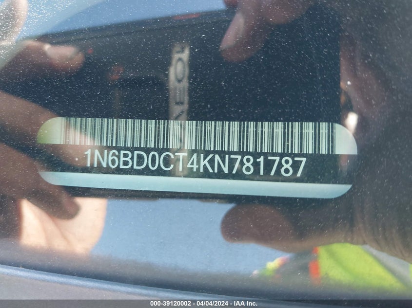 2019 NISSAN FRONTIER S - 1N6BD0CT4KN781787