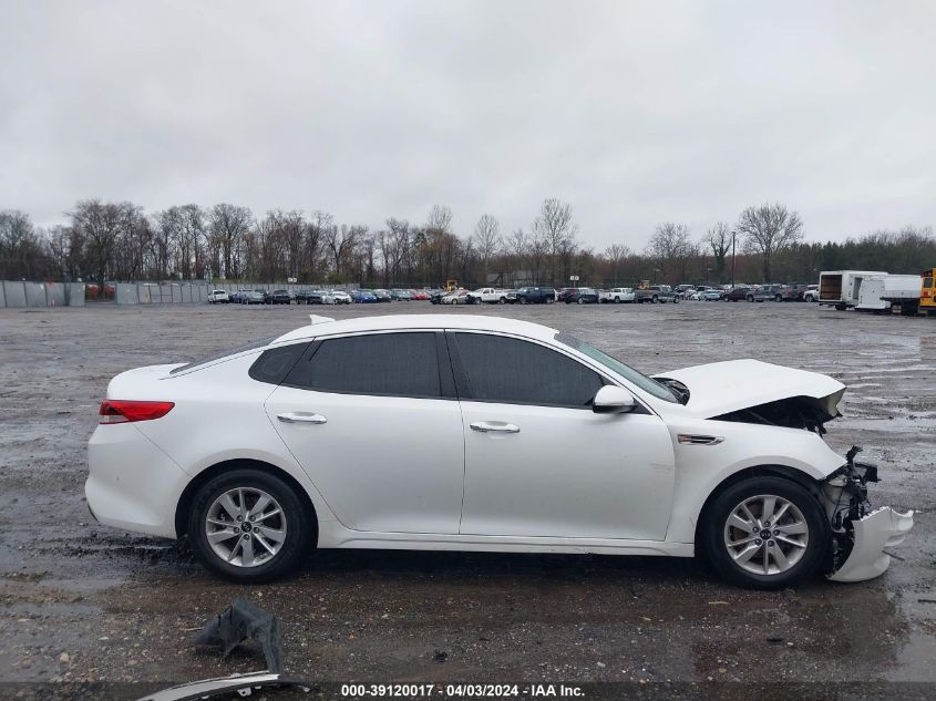 2016 Kia Optima Lx VIN: KNAGT4L30G5076749 Lot: 39120017