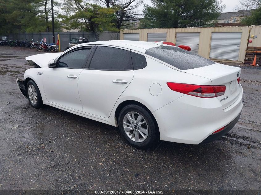 2016 Kia Optima Lx VIN: KNAGT4L30G5076749 Lot: 39120017