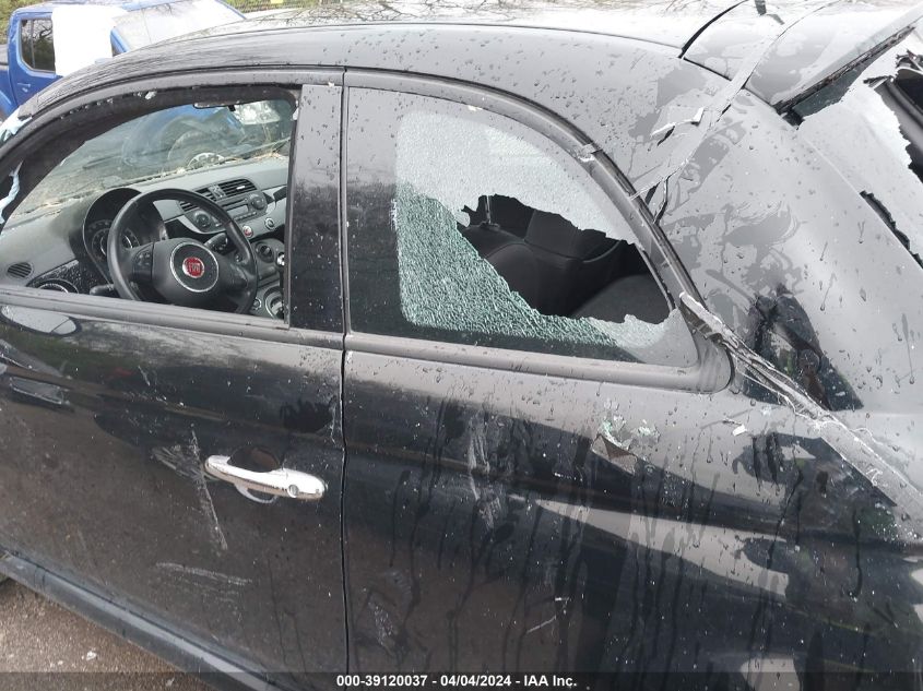 2013 Fiat 500 Sport VIN: 3C3CFFBR6DT750316 Lot: 39120037