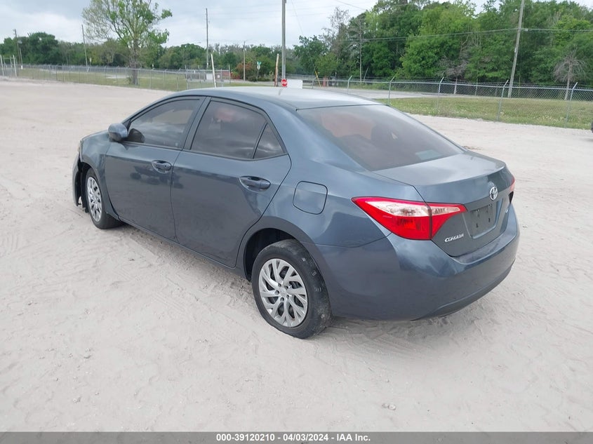 2018 TOYOTA COROLLA VIN: 2T1BURHE3JC001619