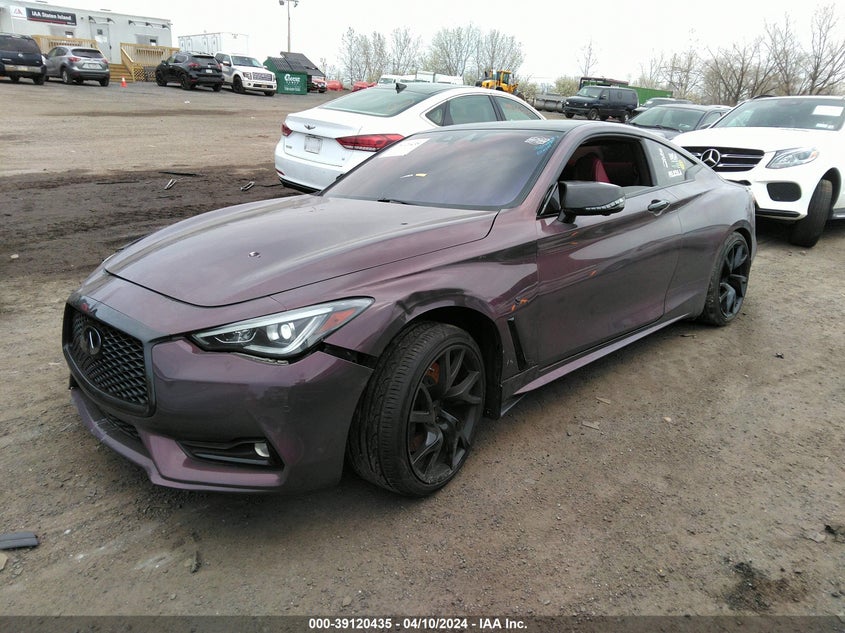 2019 Infiniti Q60 3.0T Red Sport 400 VIN: JN1FV7EL9KM440255 Lot: 39120435