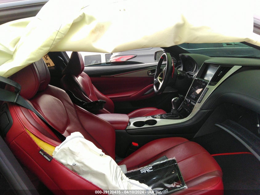 2019 Infiniti Q60 3.0T Red Sport 400 VIN: JN1FV7EL9KM440255 Lot: 39120435