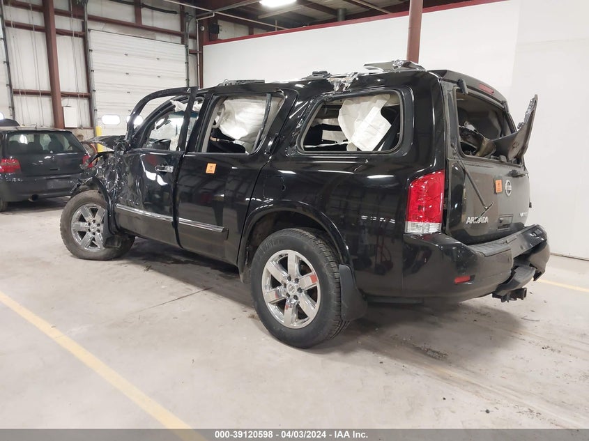 2010 Nissan Armada Platinum VIN: 5N1AA0NE2AN610729 Lot: 39120598
