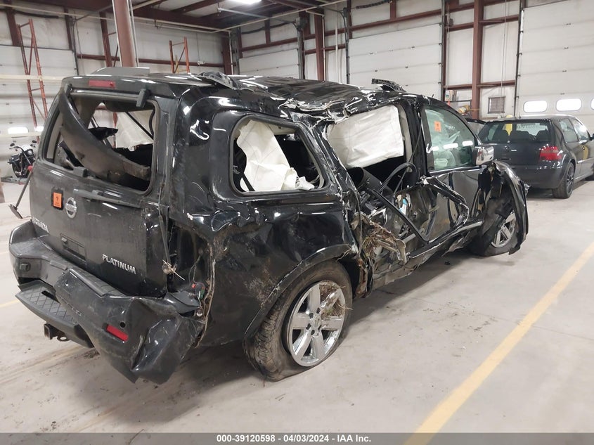 2010 Nissan Armada Platinum VIN: 5N1AA0NE2AN610729 Lot: 39120598