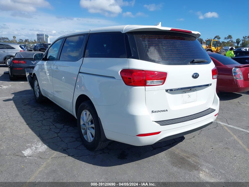 2018 KIA SEDONA L - KNDMA5C12J6374320