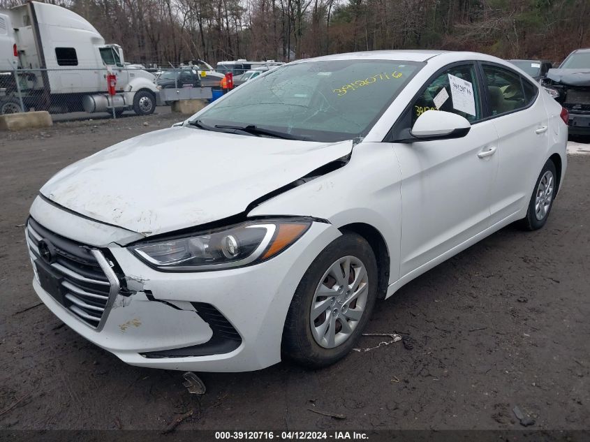 2018 Hyundai Elantra Se VIN: 5NPD74LF1JH351377 Lot: 39120716