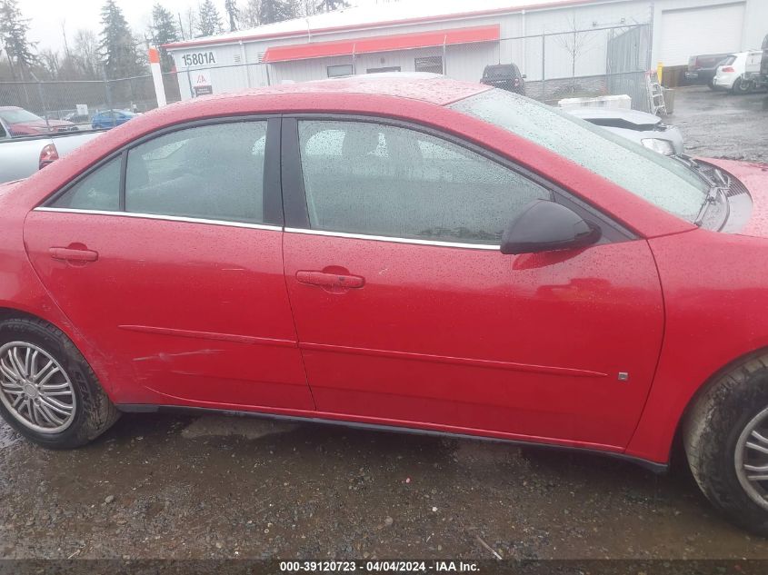 2006 Pontiac G6 VIN: 1G2ZG558464276248 Lot: 39120723