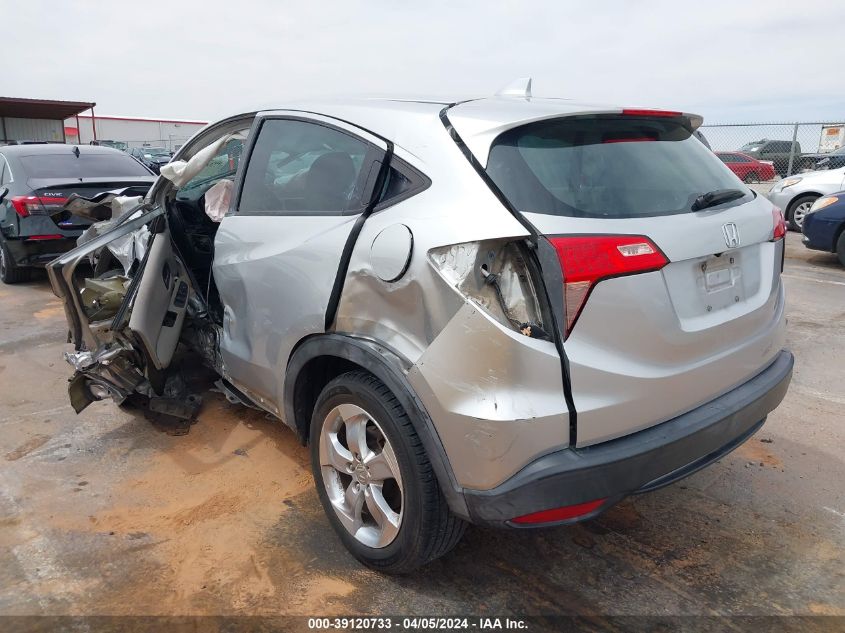 2016 Honda Hr-V Lx VIN: 3CZRU5H32GM706203 Lot: 39120733