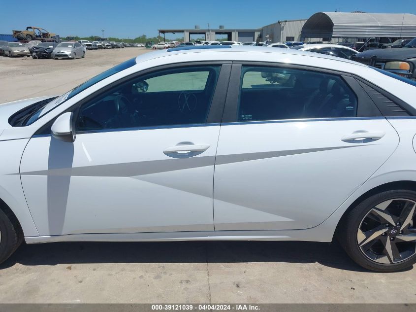 2023 Hyundai Elantra Hybrid Limited VIN: KMHLN4AJ8PU055968 Lot: 39121039