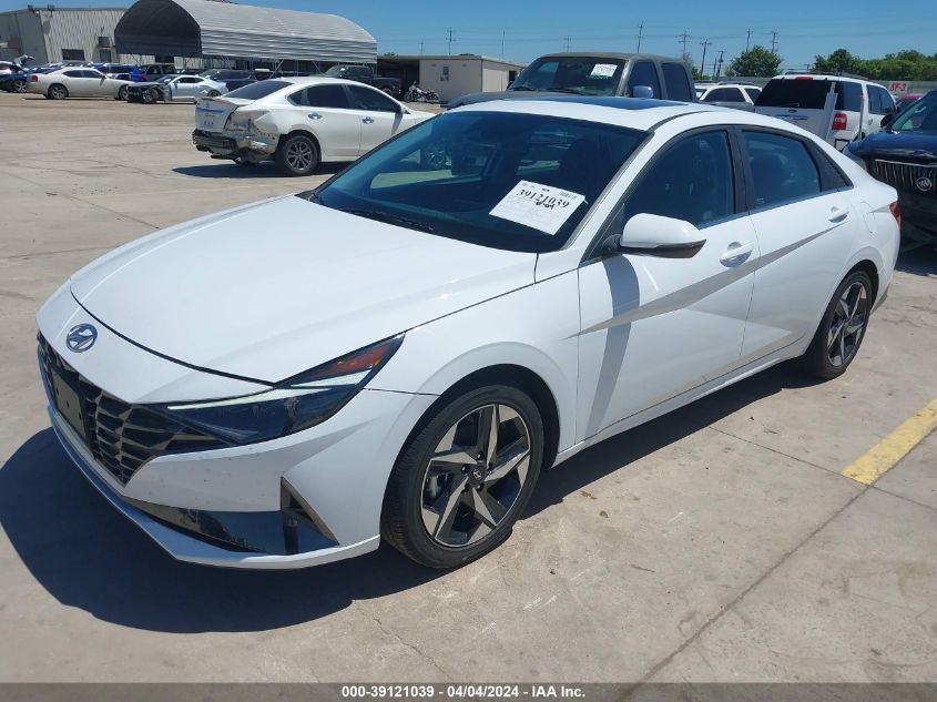 2023 Hyundai Elantra Hybrid Limited VIN: KMHLN4AJ8PU055968 Lot: 39121039