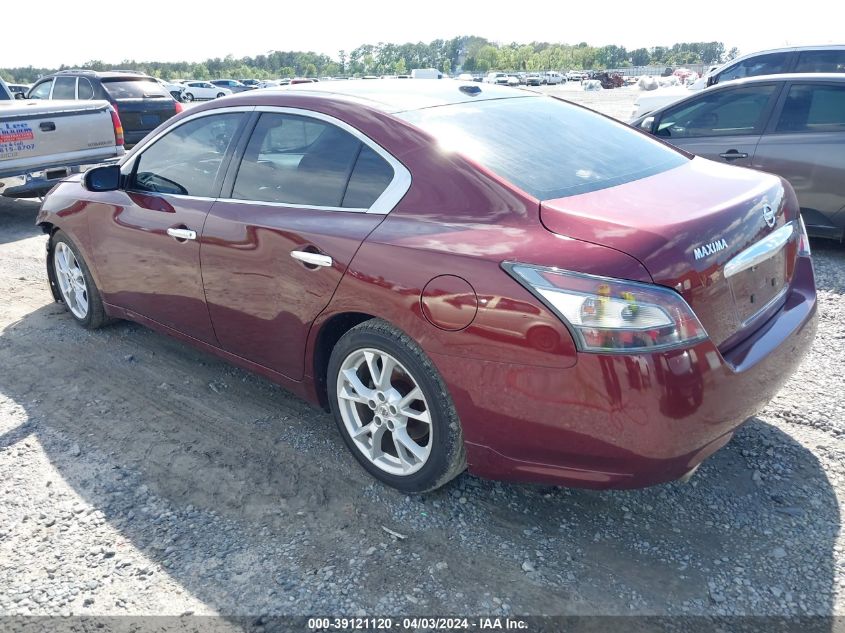 2013 Nissan Maxima 3.5 Sv VIN: 1N4AA5APXDC833857 Lot: 39121120