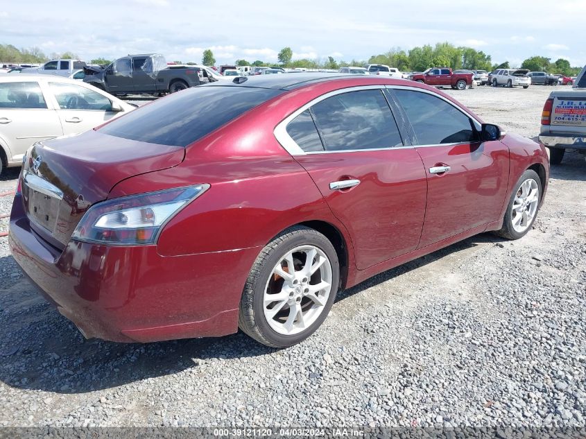 2013 Nissan Maxima 3.5 Sv VIN: 1N4AA5APXDC833857 Lot: 39121120