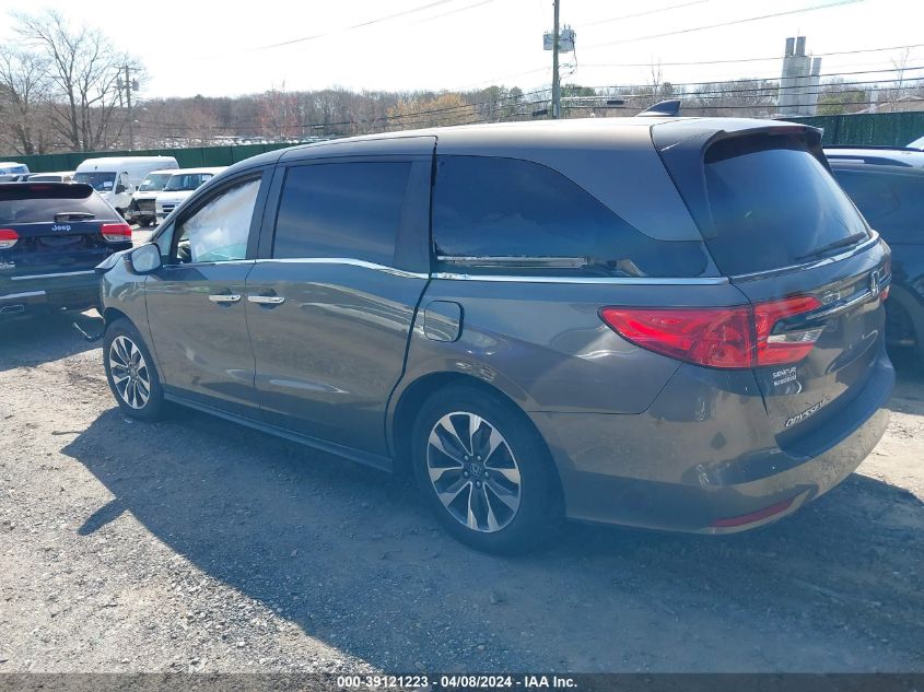 2021 Honda Odyssey Ex-L VIN: 5FNRL6H73MB030085 Lot: 39121223