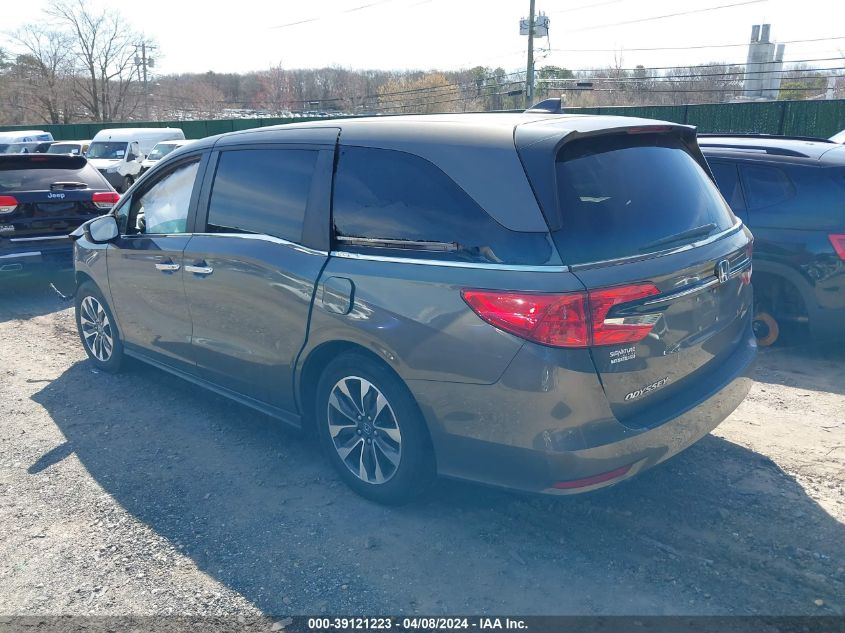 2021 Honda Odyssey Ex-L VIN: 5FNRL6H73MB030085 Lot: 39121223