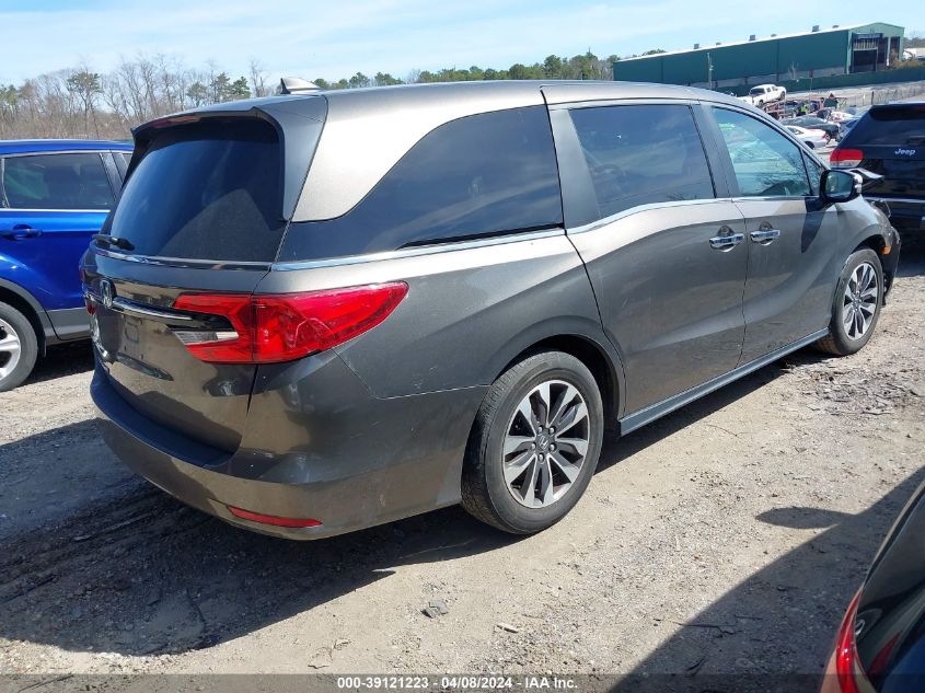 2021 Honda Odyssey Ex-L VIN: 5FNRL6H73MB030085 Lot: 39121223