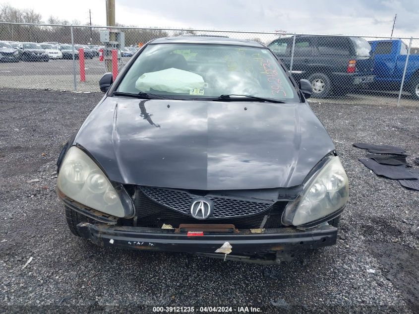 2006 Acura Rsx VIN: JH4DC53826S001637 Lot: 39121235