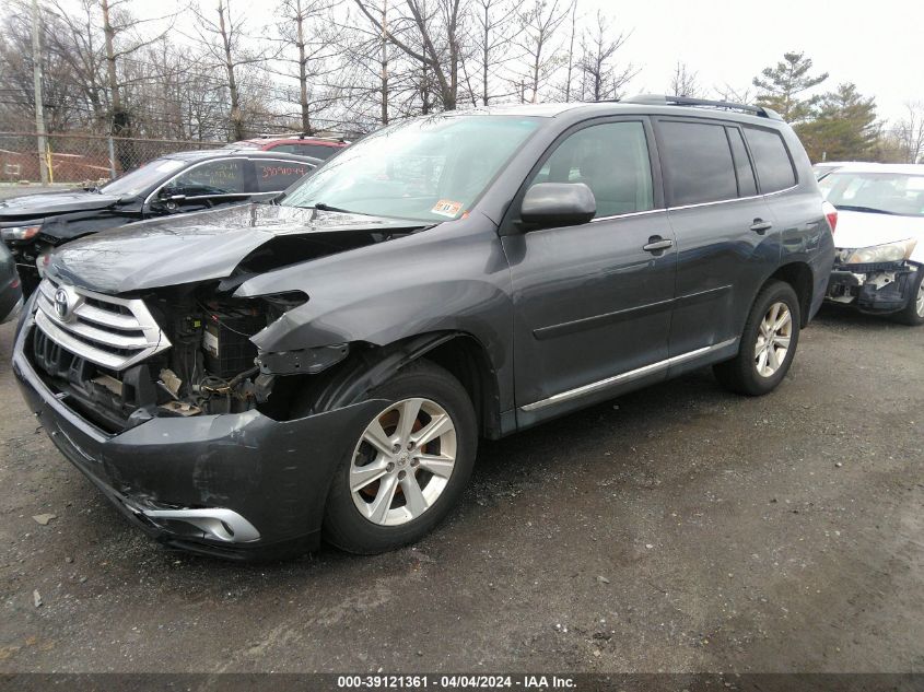 2012 Toyota Highlander Base V6 VIN: 5TDBK3EH1CS103822 Lot: 39121361