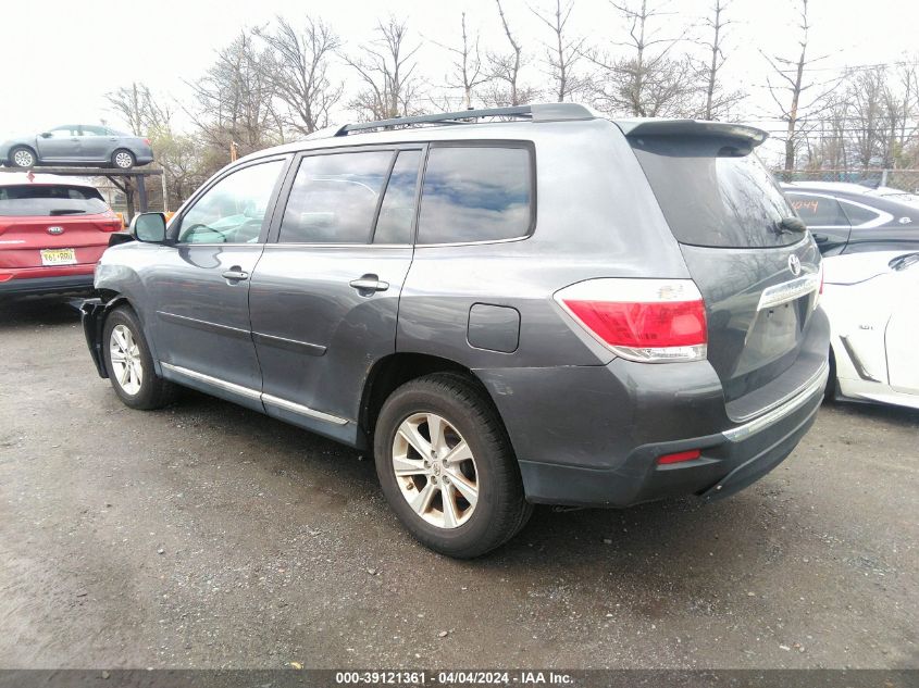 2012 Toyota Highlander Base V6 VIN: 5TDBK3EH1CS103822 Lot: 39121361