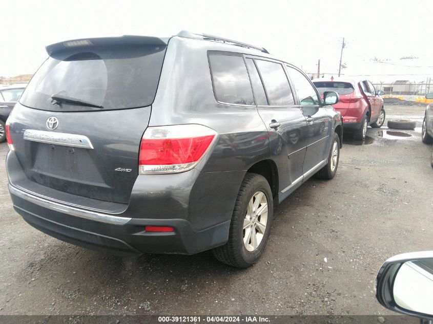 2012 Toyota Highlander Base V6 VIN: 5TDBK3EH1CS103822 Lot: 39121361