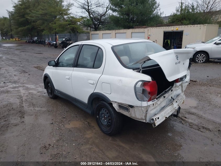 2000 Toyota Echo VIN: JTDBT1231Y0090302 Lot: 39121643