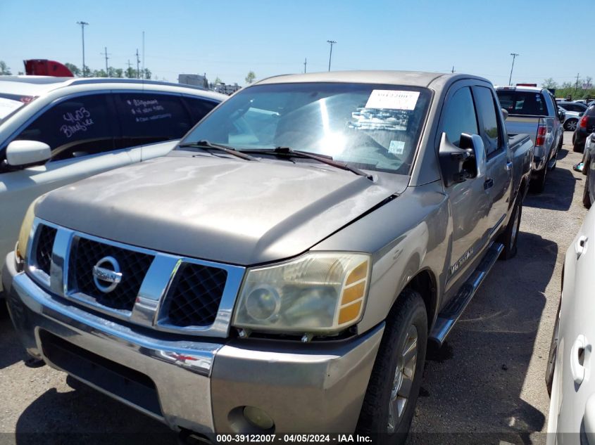 2007 Nissan Titan Se VIN: 1N6BA07A57N218465 Lot: 39122007