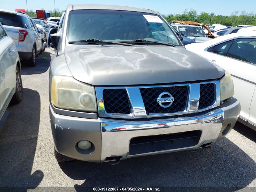 2007 Nissan Titan Se VIN: 1N6BA07A57N218465 Lot: 39122007