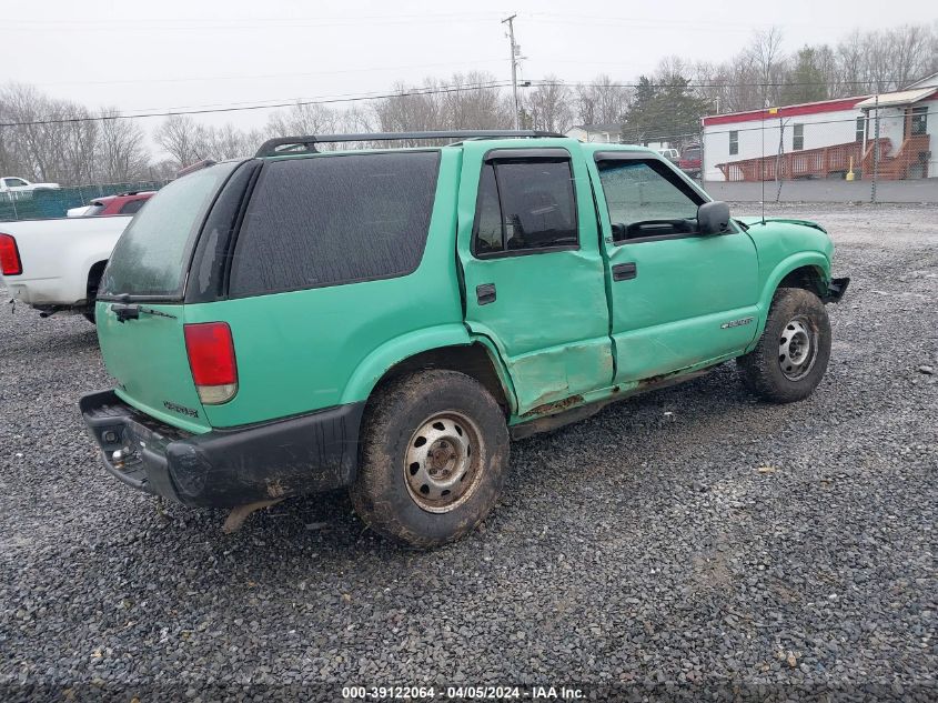 2002 Chevrolet Blazer Ls VIN: 1GNDT13W02K224835 Lot: 39122064