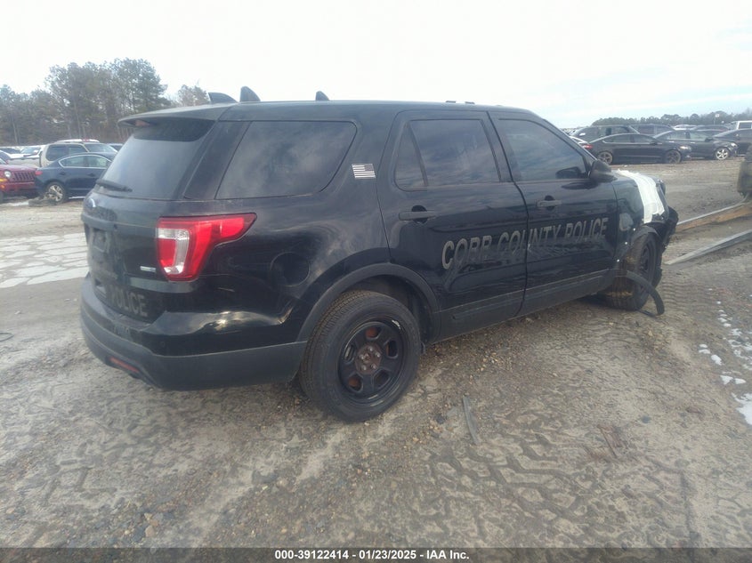 Vin: 1fm5k8ar2hgd26005, lot: 39606507, ford utility police interceptor 20174