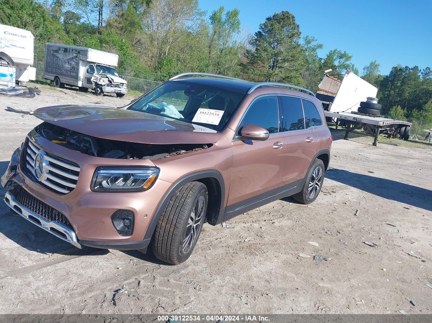 2024 Mercedes-Benz Glb 250 VIN: W1N4M4GB6RW348599 Lot: 39122534