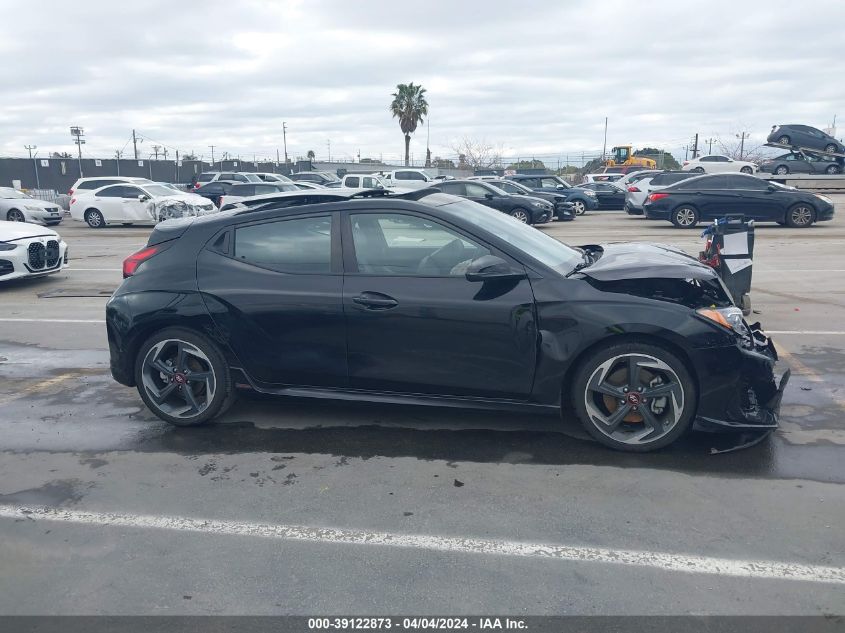 2020 Hyundai Veloster Turbo VIN: KMHTH6AB4LU029518 Lot: 39122873