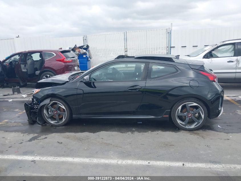 2020 Hyundai Veloster Turbo VIN: KMHTH6AB4LU029518 Lot: 39122873