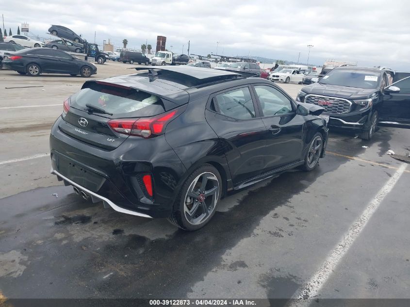 2020 Hyundai Veloster Turbo VIN: KMHTH6AB4LU029518 Lot: 39122873