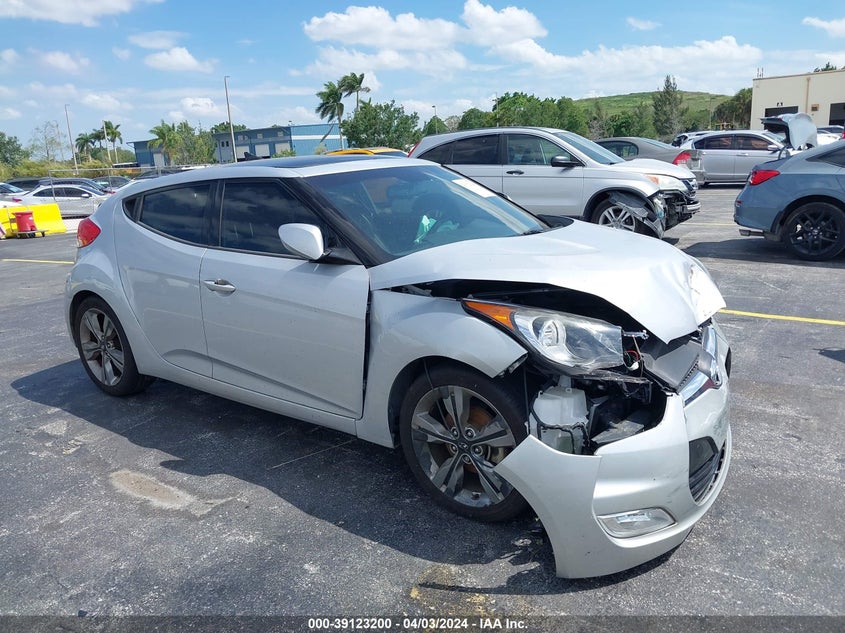 2016 Hyundai Veloster VIN: KMHTC6AD3GU266328 Lot: 39123200