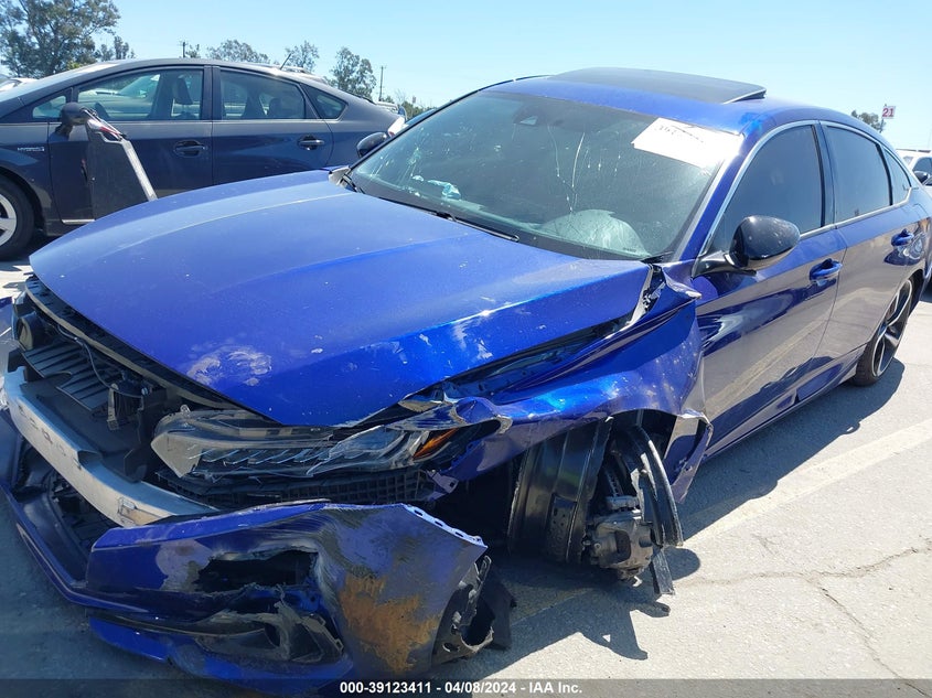 VIN 1HGCV2F37NA005713 2022 HONDA ACCORD SPORT 2.0T