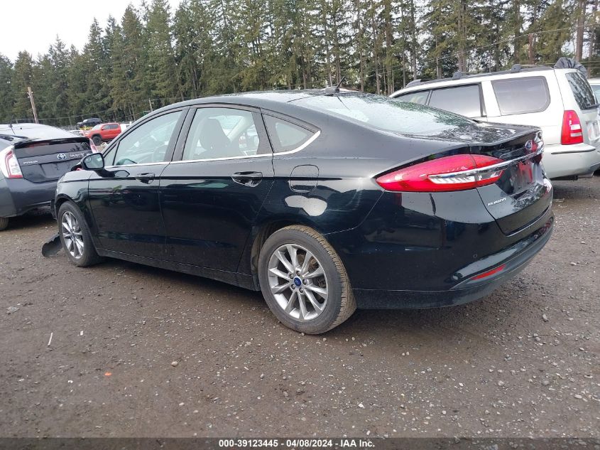 2017 Ford Fusion Se VIN: 3FA6P0H7XHR171296 Lot: 39123445