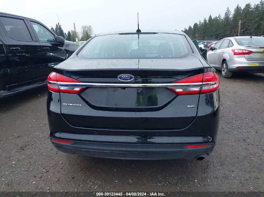 2017 Ford Fusion Se VIN: 3FA6P0H7XHR171296 Lot: 39123445