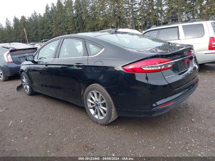 2017 Ford Fusion Se VIN: 3FA6P0H7XHR171296 Lot: 39123445