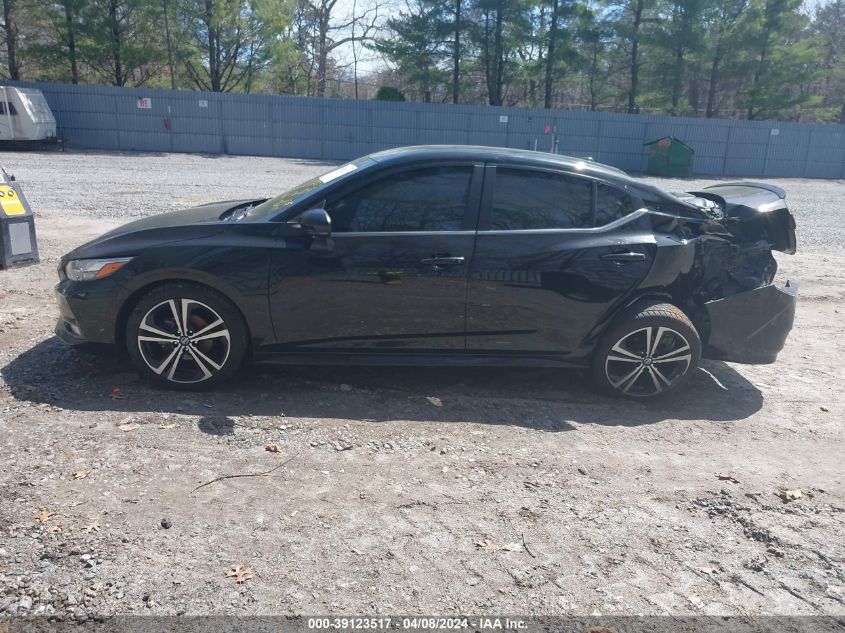 2020 Nissan Sentra Sr Xtronic Cvt VIN: 3N1AB8DV3LY279654 Lot: 39123517