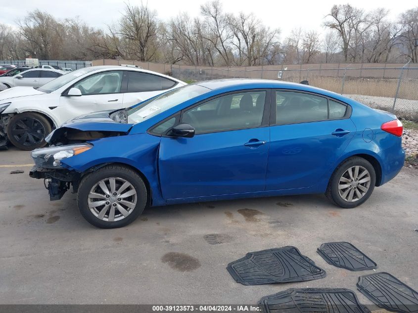 2014 Kia Forte Lx VIN: KNAFX4A69E5094919 Lot: 39123573