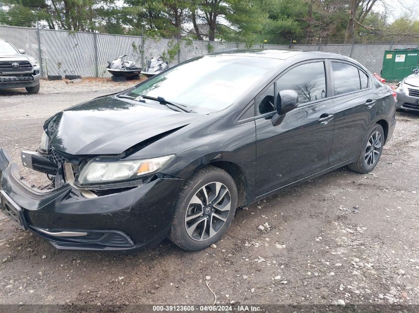 2013 Honda Civic Ex VIN: 19XFB2F84DE280239 Lot: 40924845