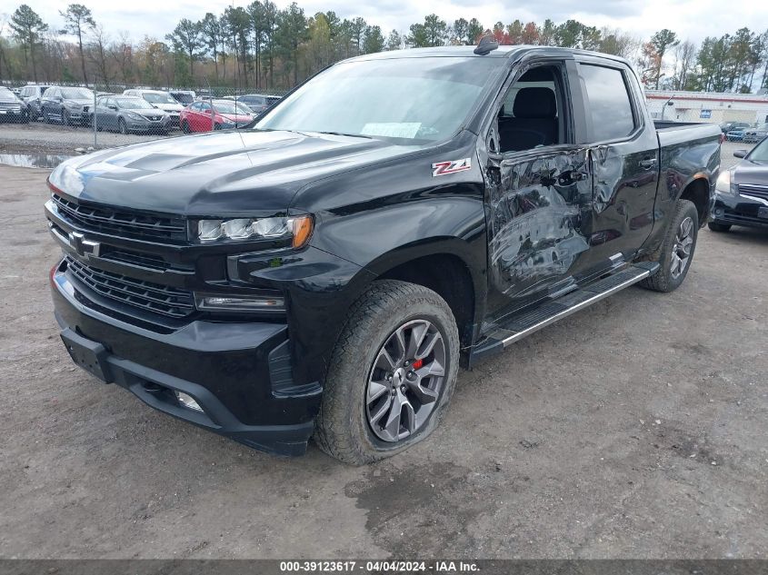 2021 CHEVROLET SILVERADO 1500 4WD  SHORT BED RST - 3GCUYEED7MG260836