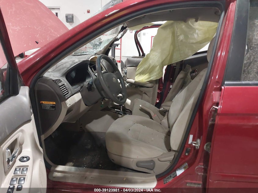 2008 Kia Spectra Ex VIN: KNAFE121085507399 Lot: 39123981