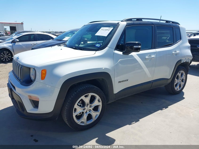 VIN ZACNJDD16NPN45664 2022 JEEP RENEGADE LIMITED 4X4
