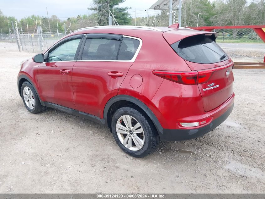 2017 Kia Sportage Lx VIN: KNDPM3AC7H7290267 Lot: 39124120