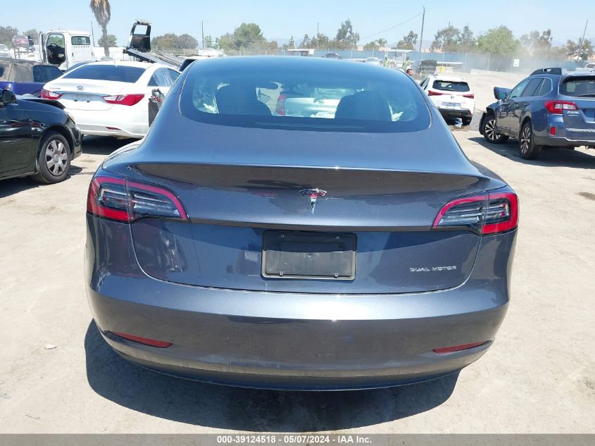 2023 Tesla Model 3 Long Range Dual Motor All-Wheel Drive VIN: 5YJ3E1EB9PF387867 Lot: 39124518